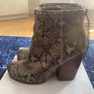Aldo snake print booties
